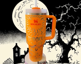Echt Stanley 40 oz-bekers Halloween-ontwerp.