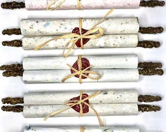 Scroll - Blank Scroll - Handmade Paper Scroll - Single Scroll