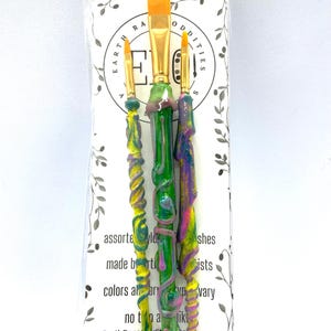 Paintbrush Set - Set of 3 One of a Kind Paintbrushes, for painters, crafters, artists, model painting, miniatures