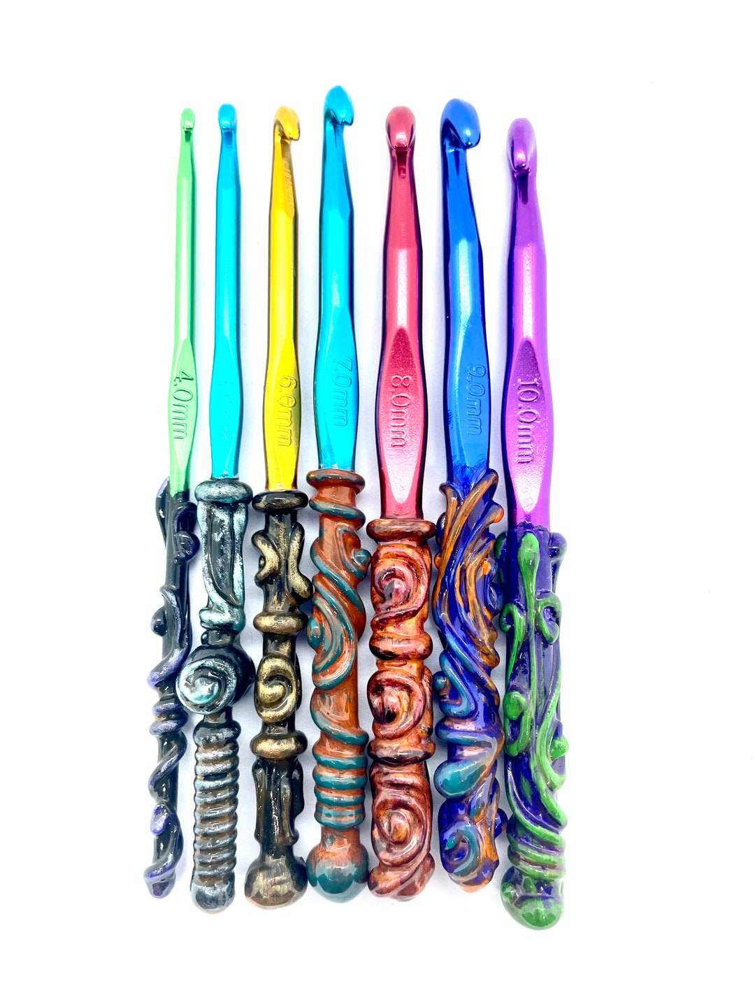 Custom Crochet Hook in Sizes 4mm-10mm, You Choose the Size, Single ...