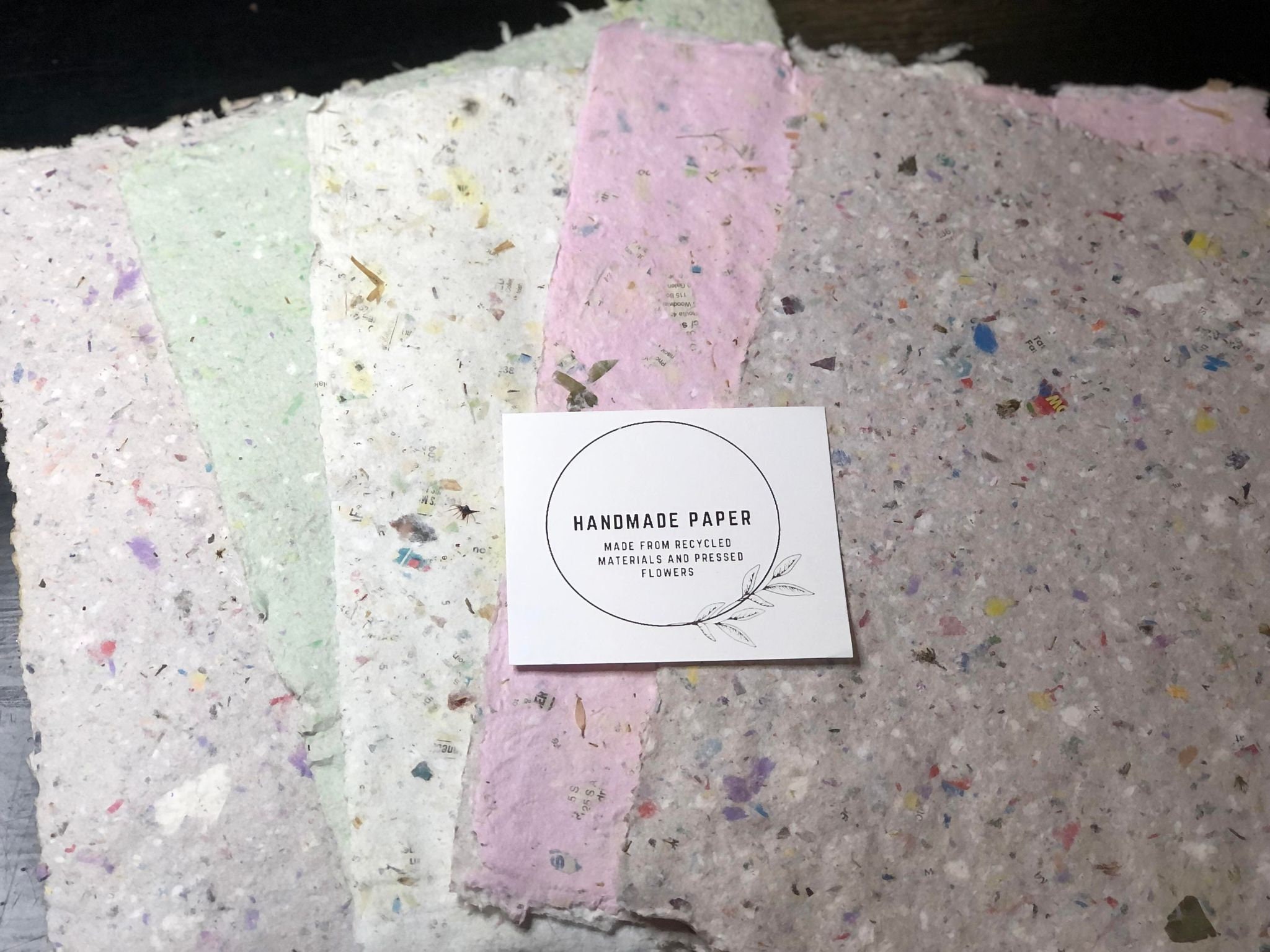 Handmade Paper Deckle Edge Rough Edge 10 Sheets - Free Shipping, Paper ...