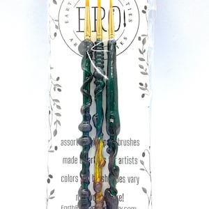 Paintbrush Set - Set of 3 One of a Kind Paintbrushes, for painters, crafters, artists, model painting, miniatures