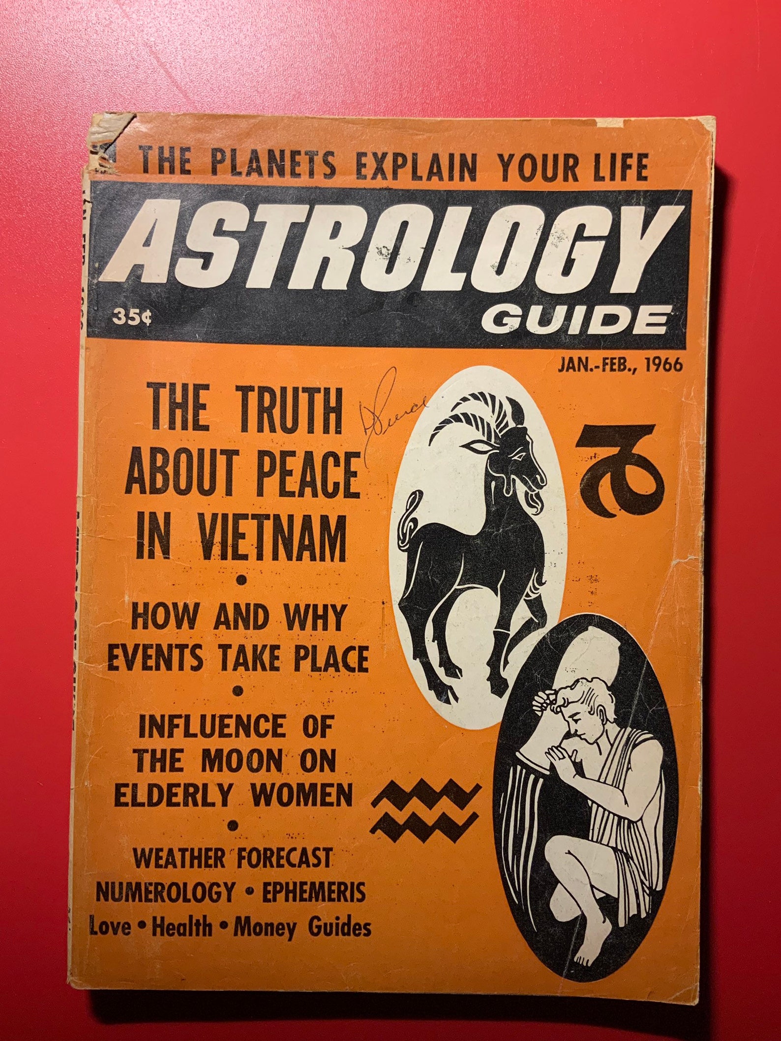 Astrology Guide January-february 1966 Peace in Vietnam - Etsy