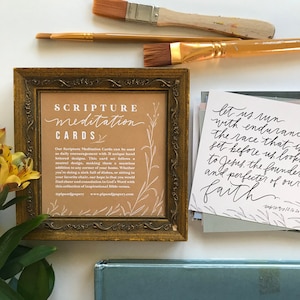 Cartas de meditación de las Escrituras - Cartas de las Escrituras manejadas - Tarjetas de aliento - Regalo reflexivo - Regalo del Día de la Madre - Regalo significativo