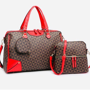 Travel bag, carry on, luggage, crossbody, purse, 3 in 1 set, overnight bag, matching set