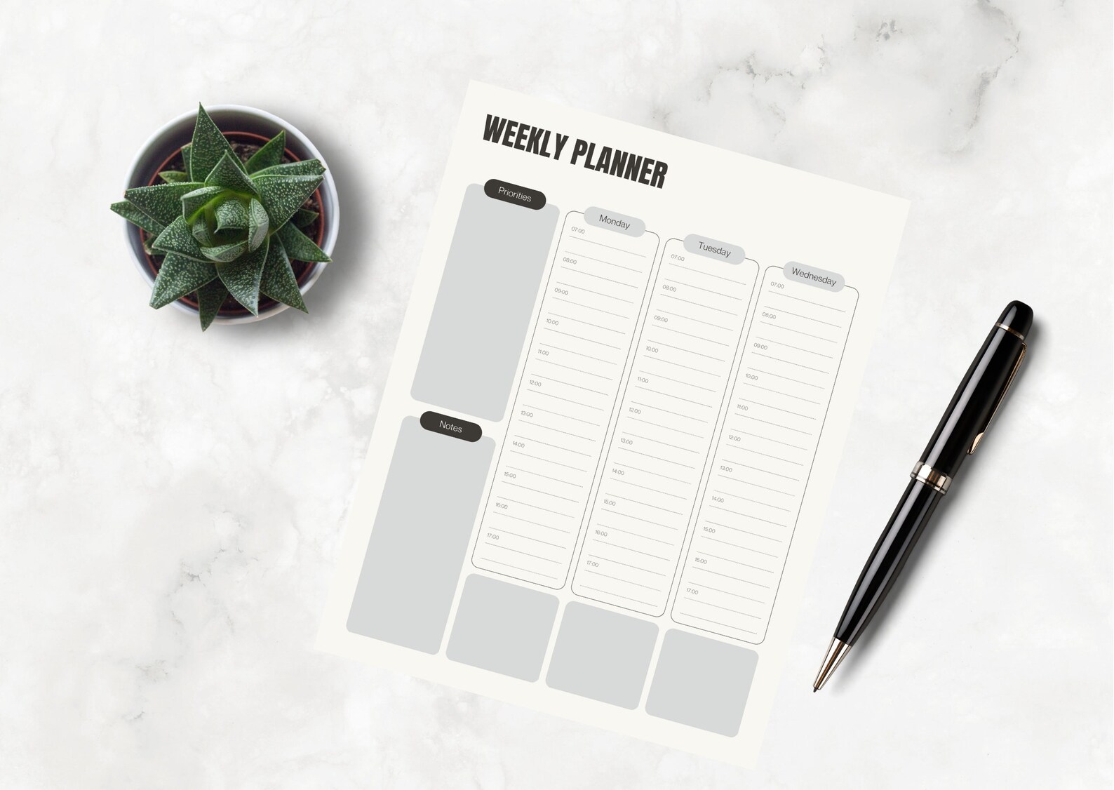 Weekly Planner Bullet Journal Pages Instant Download Printable Planner ...