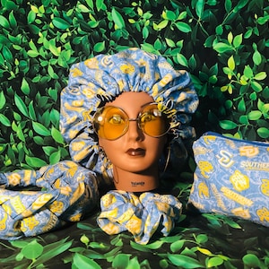 Southern university, jaguars, hbcu, bonnet, college, headband, southern jaguars, accessories, souvenirs, gifts. college gear