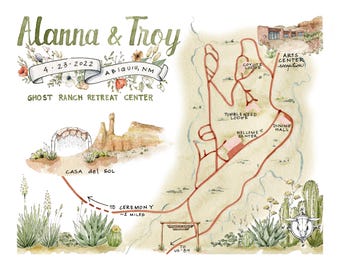 Custom Illustrated Map - digital copy