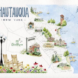 Custom Illustrated Map - hardcopy
