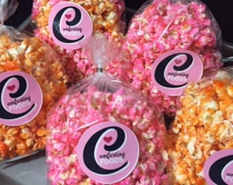 Pink Candy Coated Popcorn