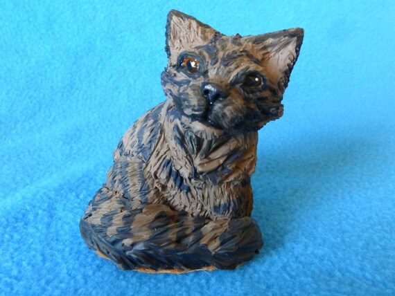 Maine Coon Cat Polymer Clay Miniature Sculpture Etsy