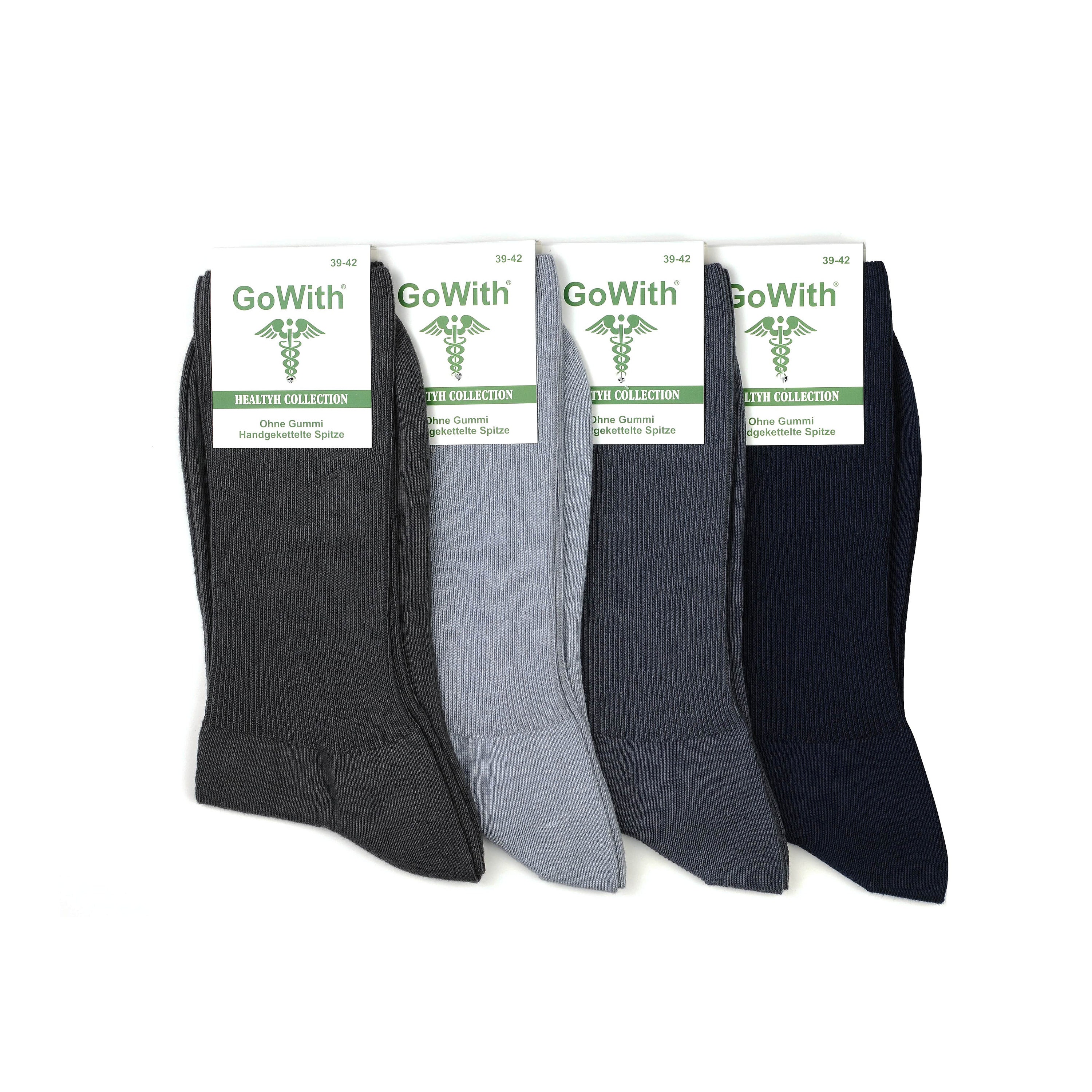 Diabetic Socks GoWith 4 Pairs Colorful Cotton Socks for Men Etsy