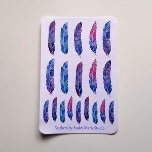 Feather Planner Sticker Sheet
