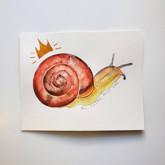 不滅のカタツムリ 水彩画 8x10 オリジナル絵画 - Etsy 日本 不滅のカタツムリ 水彩画 8x10 オリジナル絵画 - Etsy 日本