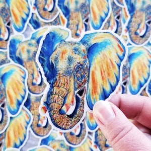 Summer Elephant Sticker