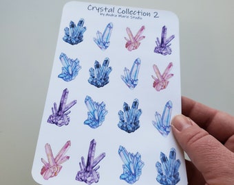 Watercolor Crystal Sticker Sheet 2