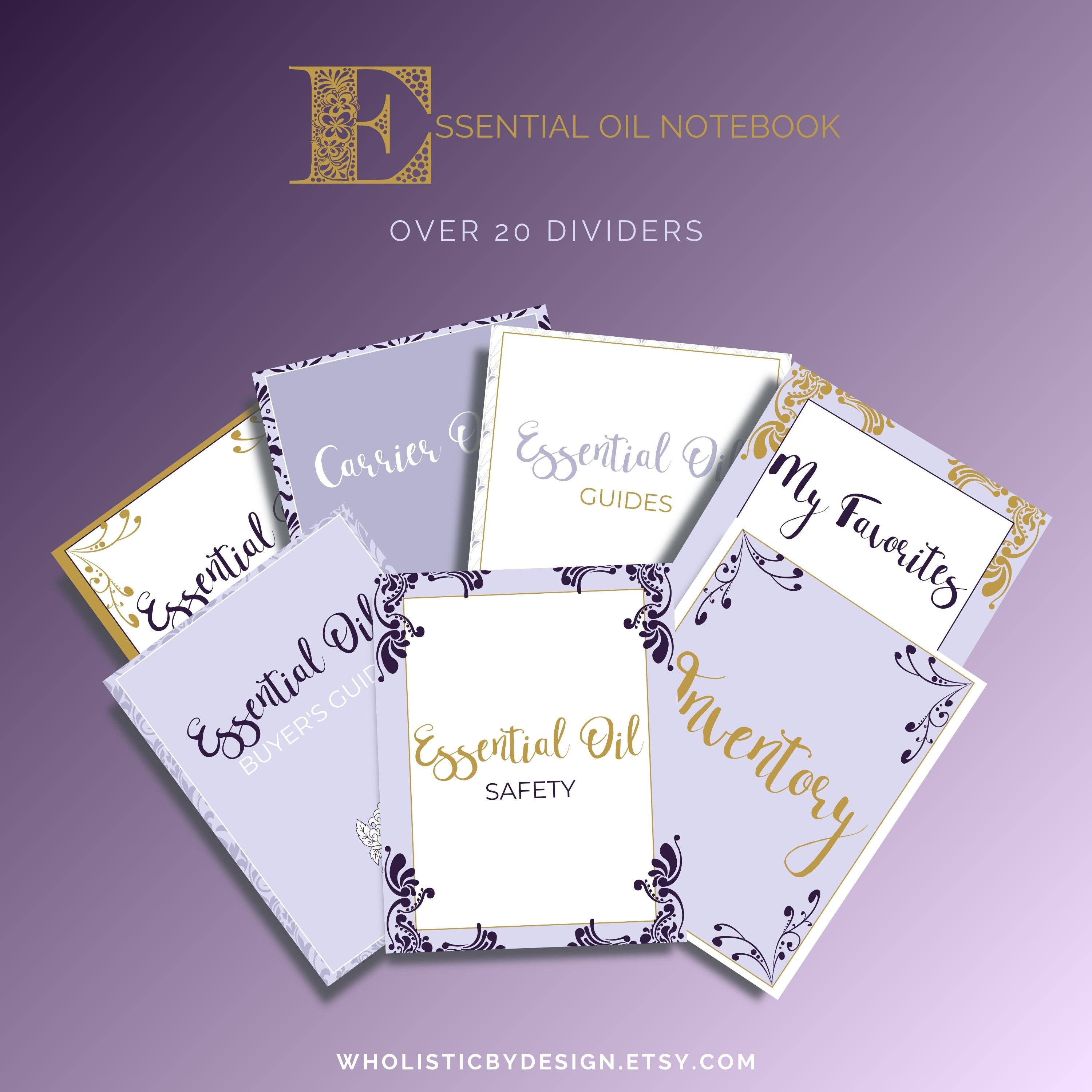Printable Essential Oils Notebook Binder Planner | Essential Oil Recipe ...