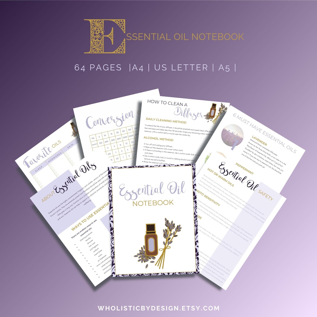 Printable Essential Oils Notebook Binder Planner | Essential Oil Recipe ... Printable Essential Oils Notebook Binder Planner | Essential Oil Recipe ...