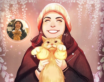 Custom Cartoon Portrait / Custom Disney Portrait In My Disney Style