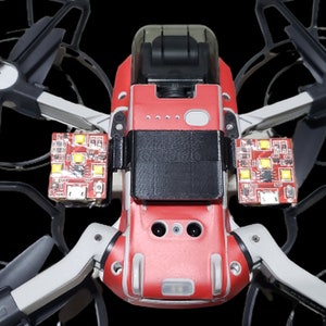 DJI Mavic Mini, Mavic Mini 2, Mini SE – Taktisches Kit mit Blitzen und oberen und unteren Halterungen. Alles inklusive von Firehouse Technology