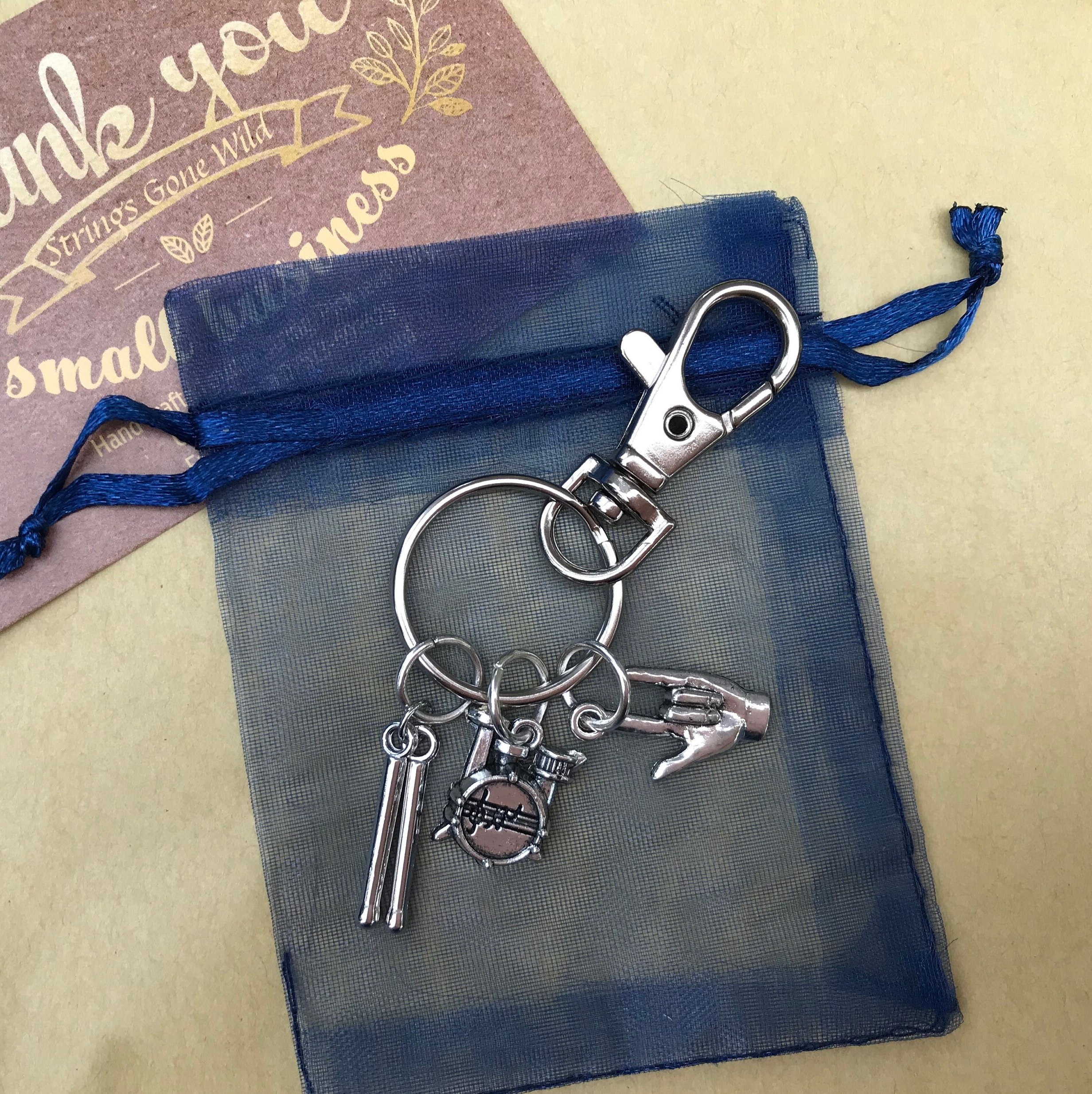 Drummers Keychain Drums Keychain Drum Keyring Music Gift Etsy UK