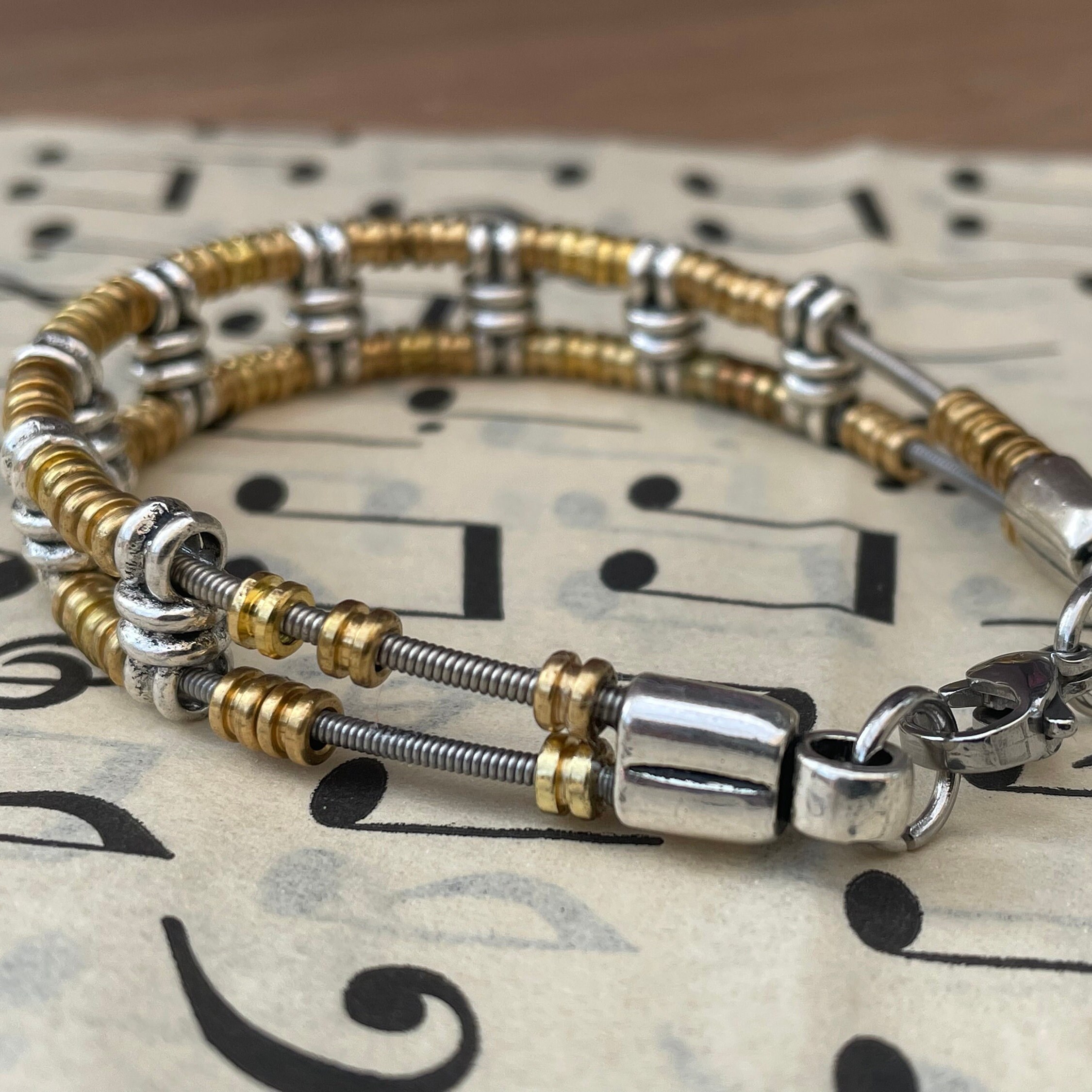 Bass Guitar String Bracelet Guitar Gift Musicians Gift Etsy