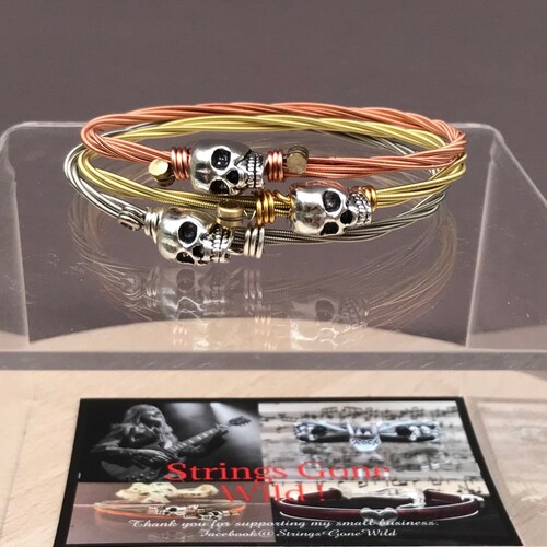 Braided Guitar String Bracelet Etsy