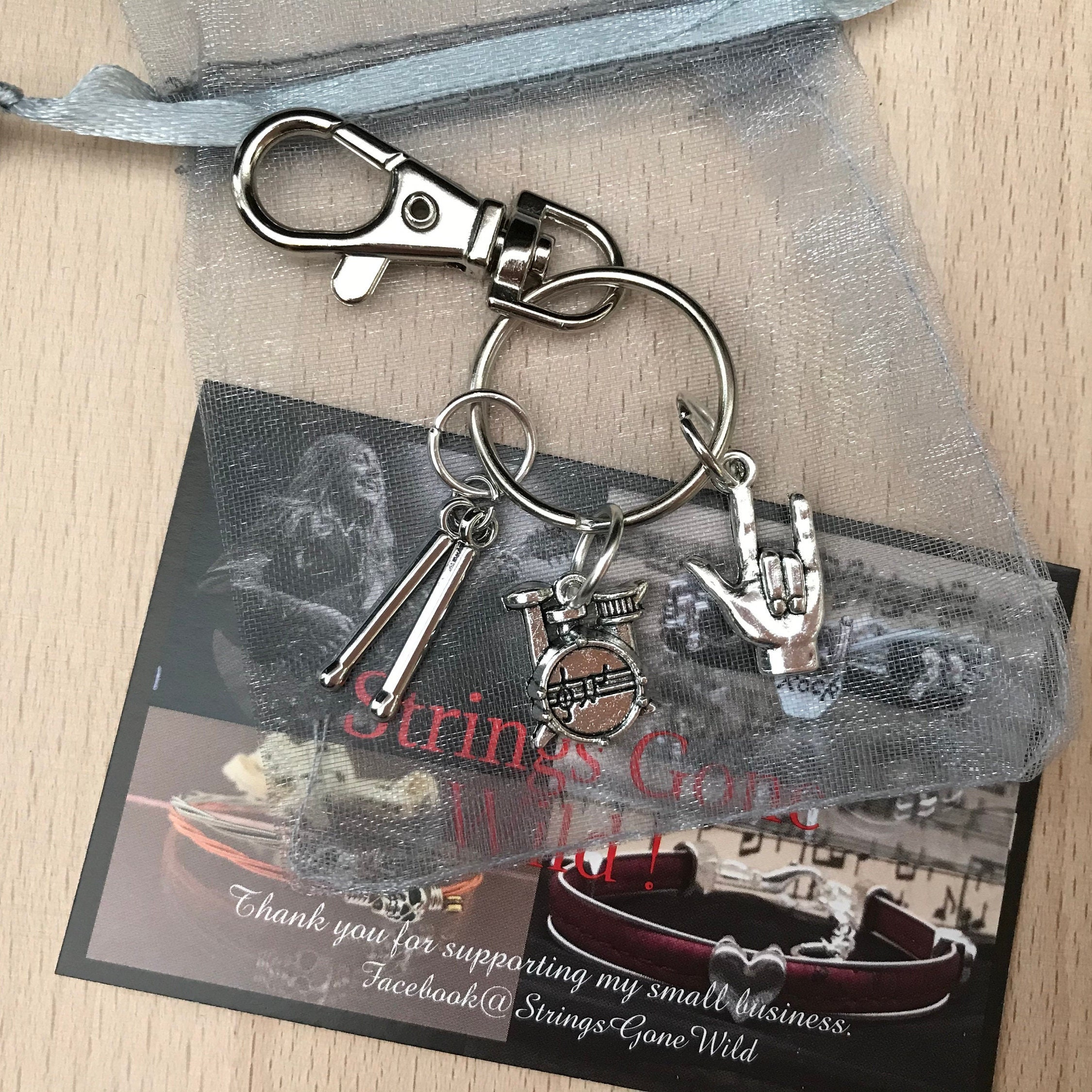 Drummers Keychain Drums Keychain Drum Keyring Music Gift Etsy UK