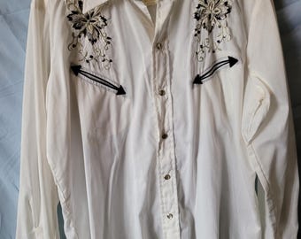 Vintage Men's Western Shirt H Bar C