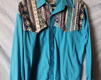 Vintage Men's Western Shirt H Bar C
