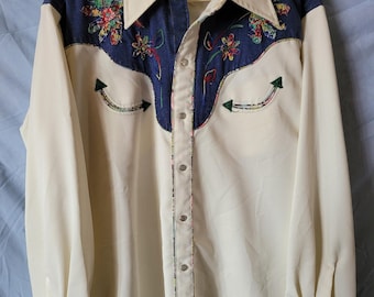 Vintage Men's Western Shirt H Bar C
