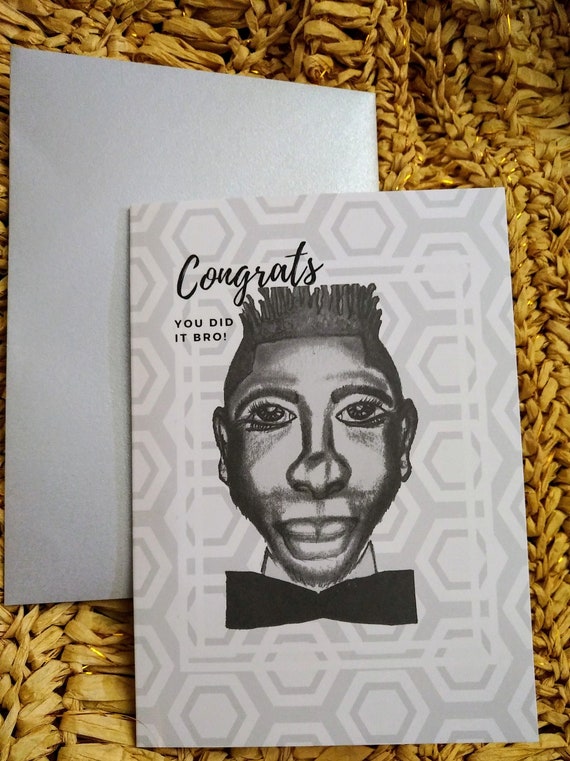 Encouragement Card Original Art Black Art Christian Card Etsy