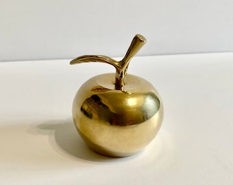 Atomchicago Chinese New Year Gift Fortune Gift Gold Apple Apples Statues Home Decor Brass Apple Figurines