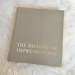 Vintage 1980 'The History of Impressionism' by John Rewald Hardcover Book, Museum of Modern Art New York, Impressionist Art