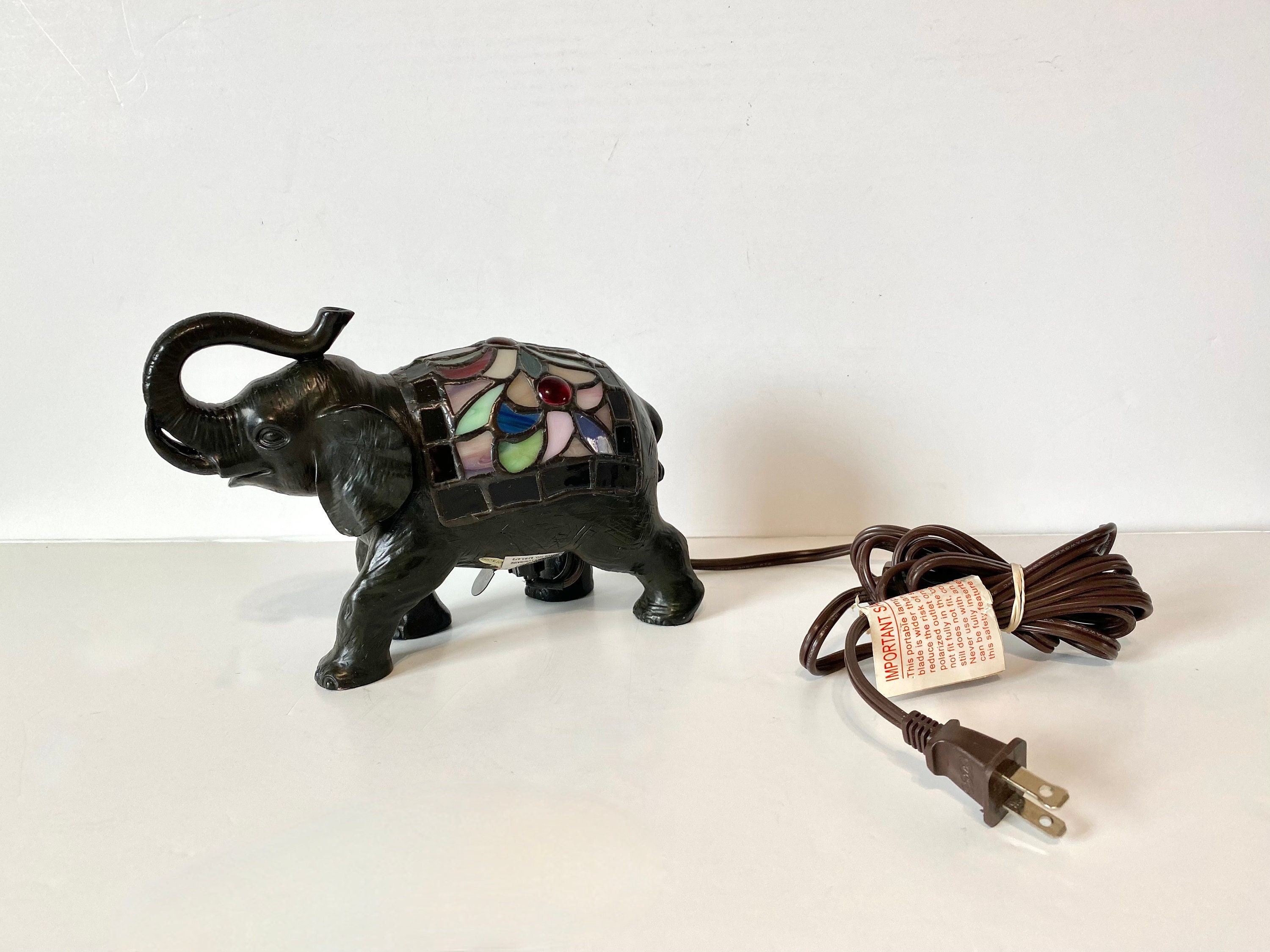 Tiffany sale elephant lamp