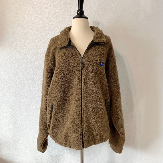 Vintage 90s Penfield Zipper Jacket Sherpa Brown F… - image 3