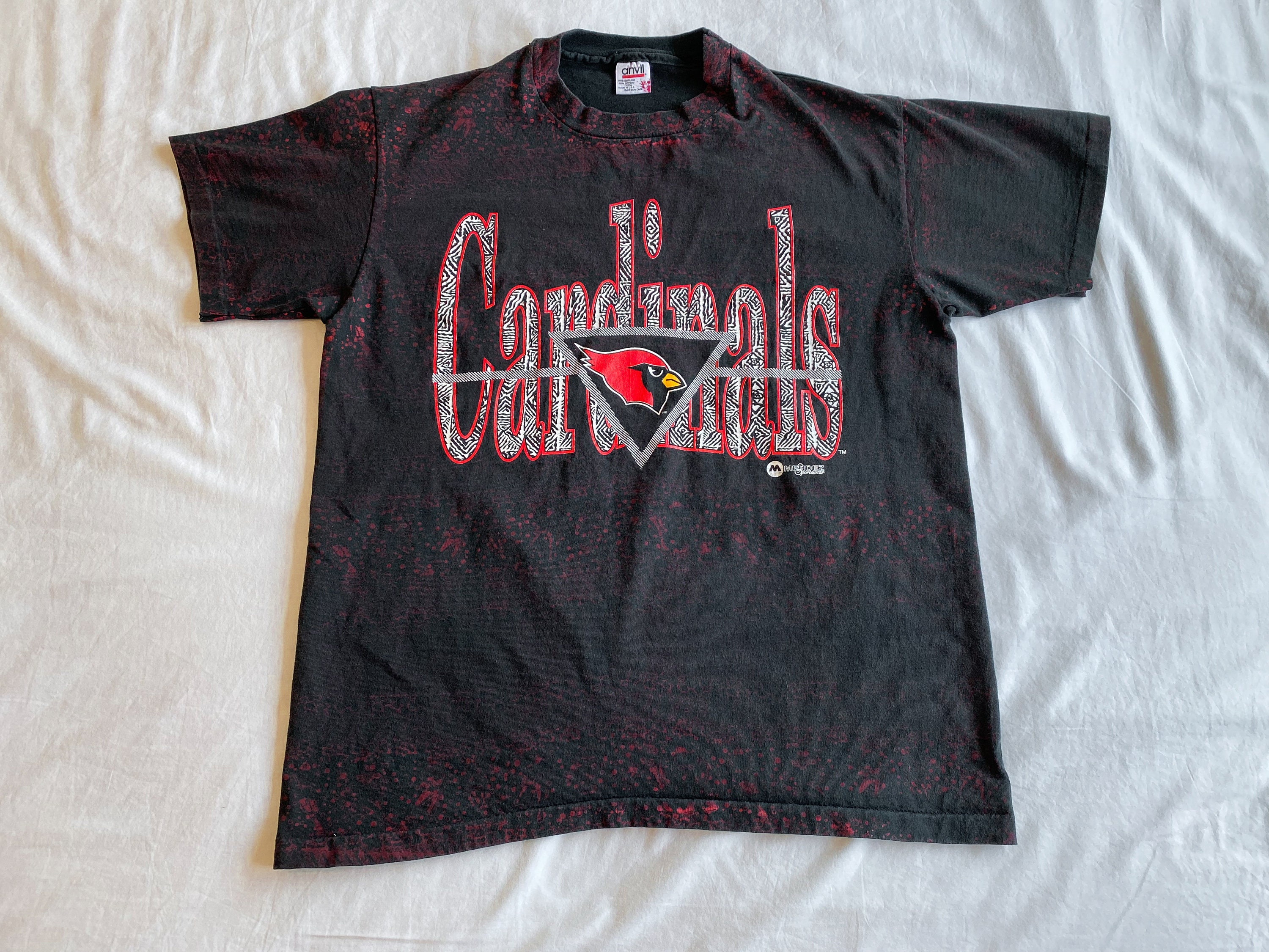 Vintage ST. LOUIS CARDINALS T-Shirt Men's 80s LOGO 7 Size X-LARGE Single  Stitch