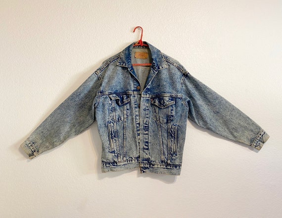 Vintage 80s Levi Strauss Acid Wash Denim Jacket, Levi's Vintage 80s Levi Strauss Acid Wash Denim Jacket, Levi's