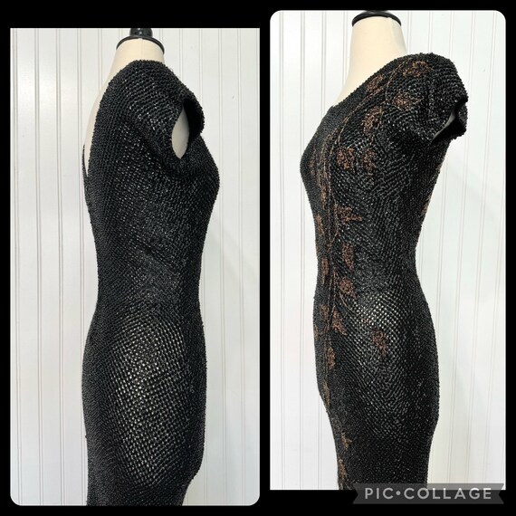 Vintage 1950s Gold Sequins Dress by Gene Shelly Deadstock | XS/S