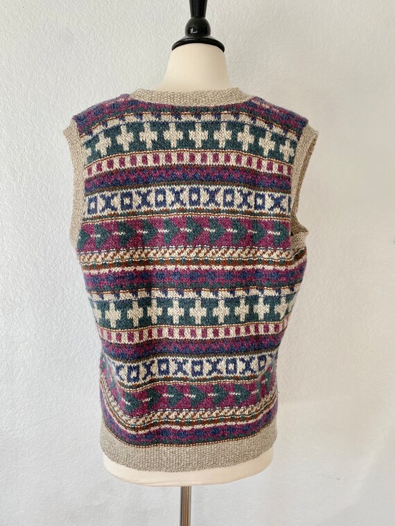 Vintage Frankenmuth Woolen Mill Knit Sweater Vest… - image 3