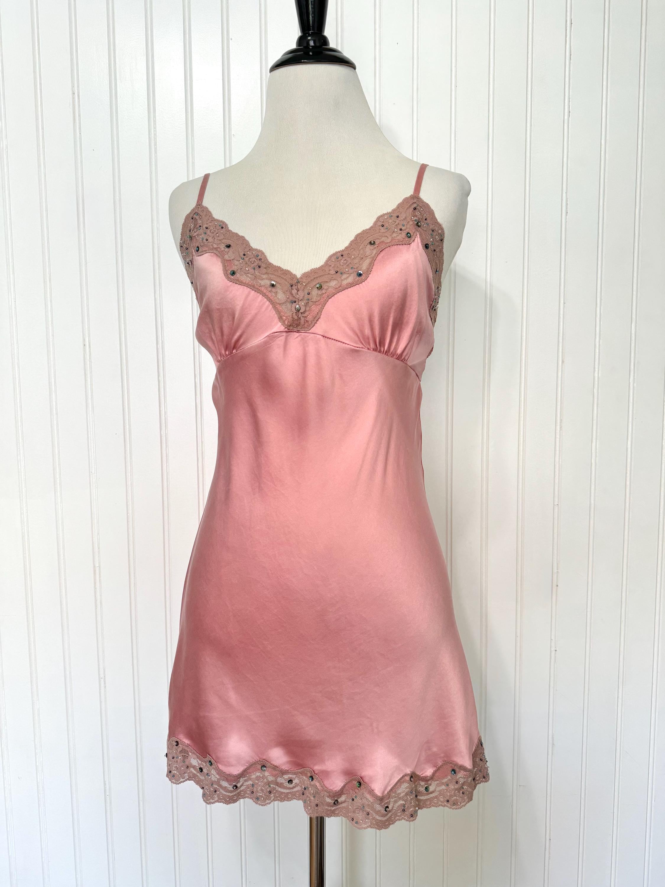 hong kong g slip dress St. Agni | Sheer Silk and is finished with an applique along the waist on the right side hong kong g slip dress