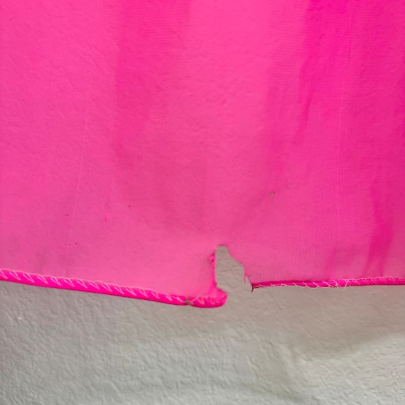 Vintage Union Made Hot Pink Chiffon Sheer Robe Pe… - image 10