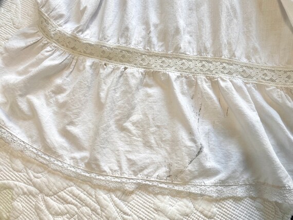 Vintage 1970s Sanbury White Edwardian Nightgown, … - image 10