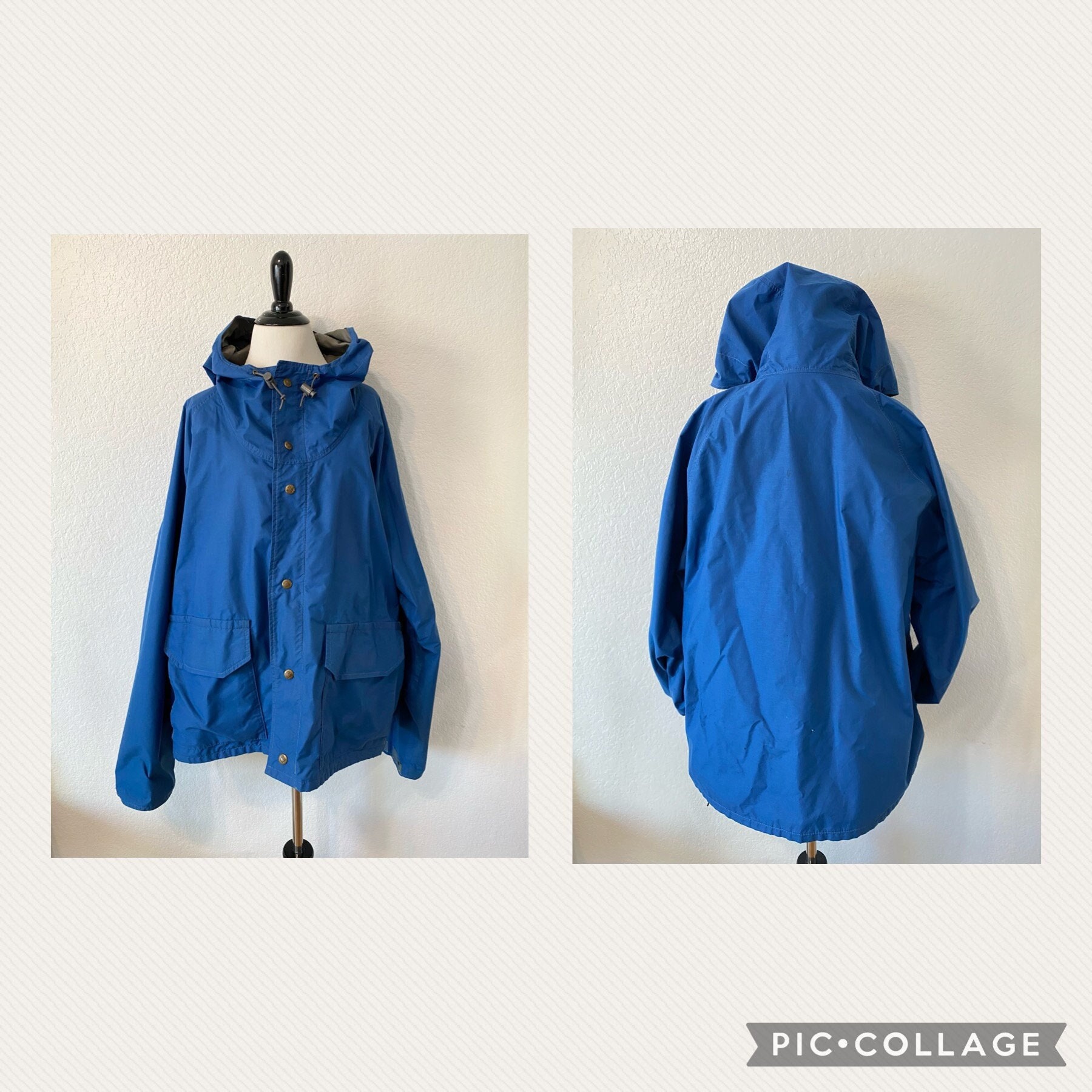 Vintage 80s Columbia Sportswear Gore-tex Blue Windbreaker Vintage 80s Columbia Sportswear Gore-tex Blue Windbreaker
