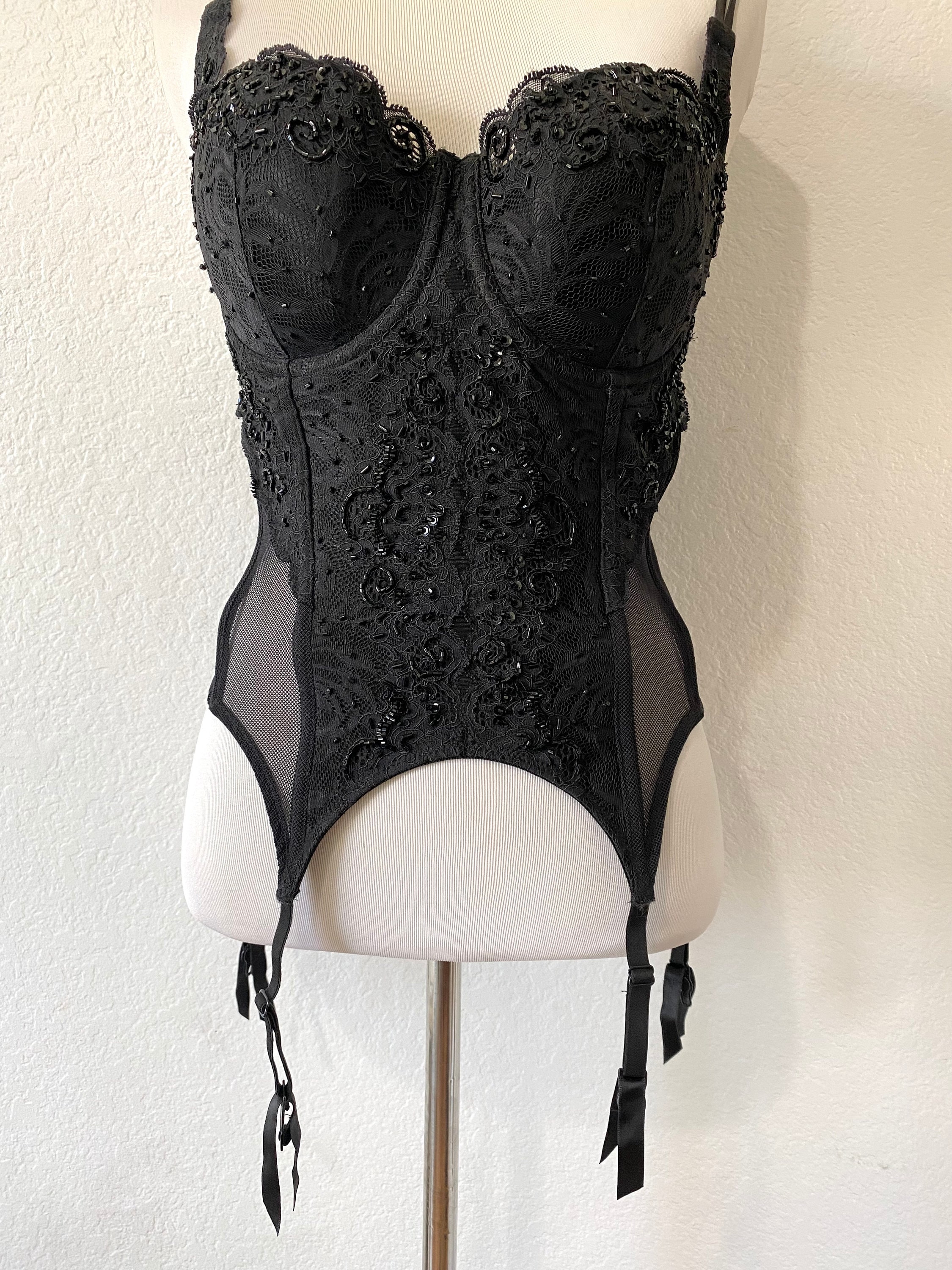 トップス andwang satin lingerie corset black Amazon.com: Women's Corset Top Sexy Bustier Satin Corset