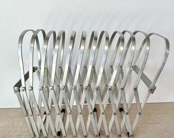 Umbra Magazine Holder, Sleek Minimalist Modernist Aluminum