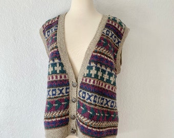 Vintage Frankenmuth Woolen Mill Knit Sweater Vest