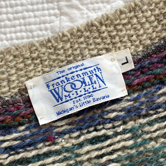 Vintage Frankenmuth Woolen Mill Knit Sweater Vest… - image 5