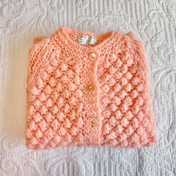 Vintage 1950s Faron Fashion Peachy Pink Knit Swea… - image 8