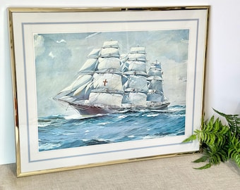 Vintage Sterling Silver 999 Clipper Ship Frame by Takehiko Seki - Etsy